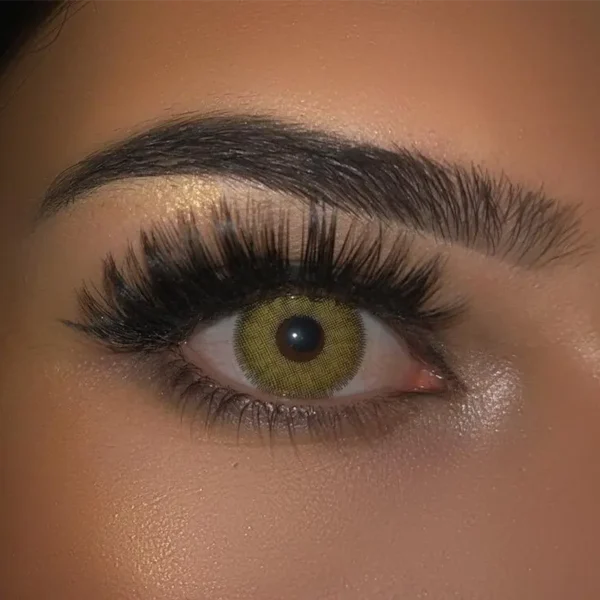 Braune Kontaktlinse Diamond Hazel - Natürlicher Honigfarbton für strahlende Augen