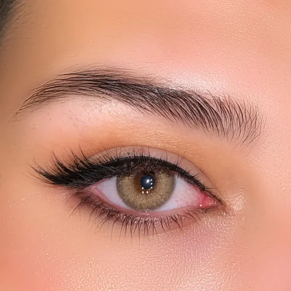 Braune Kontaktlinse Golden Cleopatra: Strahlender Luxus in hellbraun für verführerische Augen